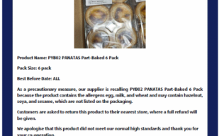 Aldi Product Safety Recall