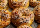 Freshly Baked Bagels with Sesame Seeds
