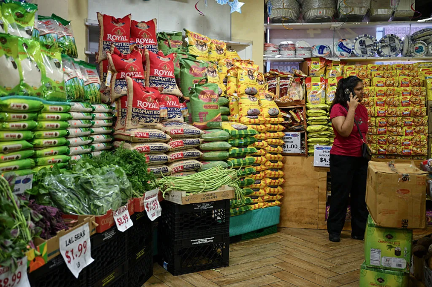 A neighborhood grocery store in New York City