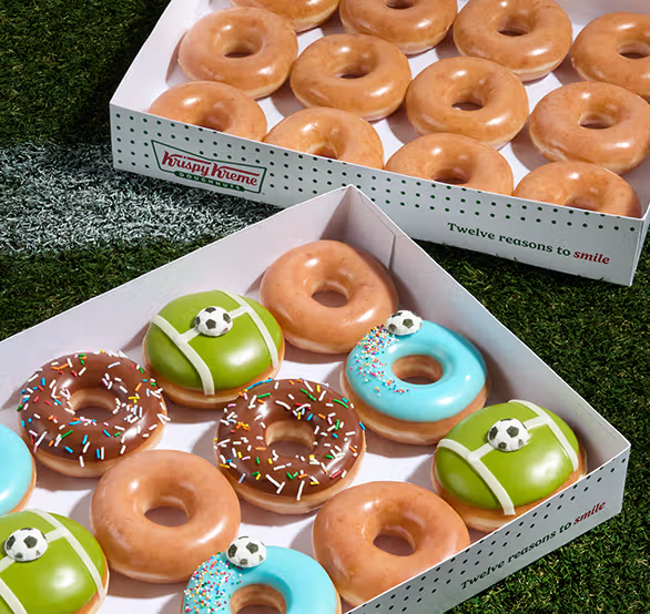 Krispy Kreme's Match Day Dozen, available June 11–14