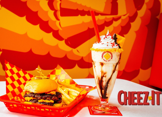 Cheeze-It-inspired treats at the Cheez-In Diner